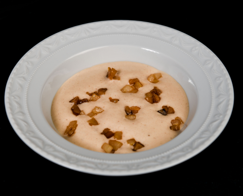 Maronensüppchen mit Birne und Trüffel